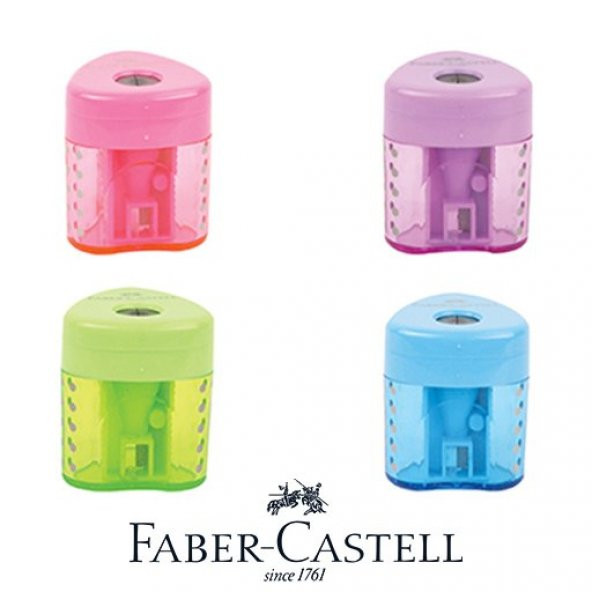 Faber Castell Grip Auto Kalemtıraş Canlı Renkler,