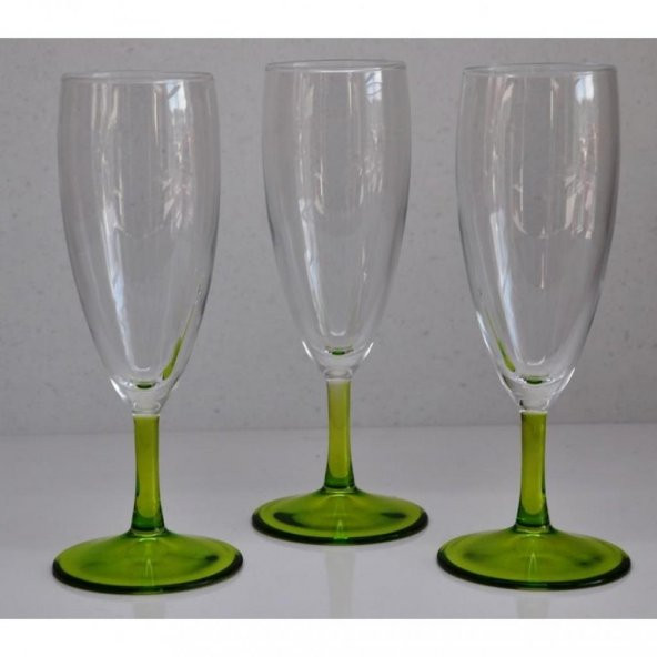440070 Paşabahçe Yeşil Kadeh 3 lü