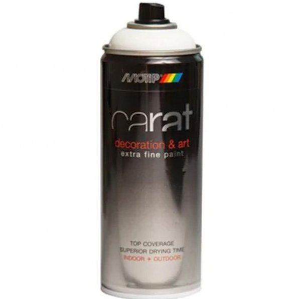 Motip Carat Parlak Trafik Beyaz 400 ml. RAL 9016