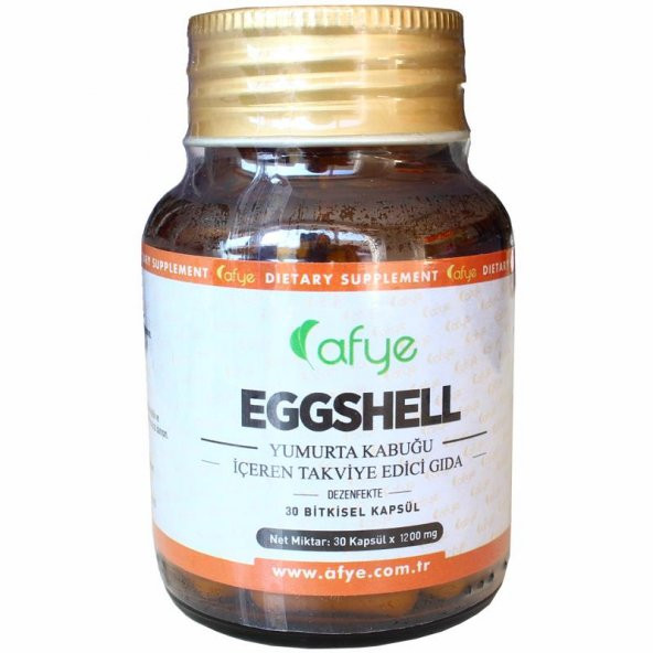 Afye Eggshell Yumurta Kabuğu 30 Kapsül 1200 mg Yüksek Kalsiyum