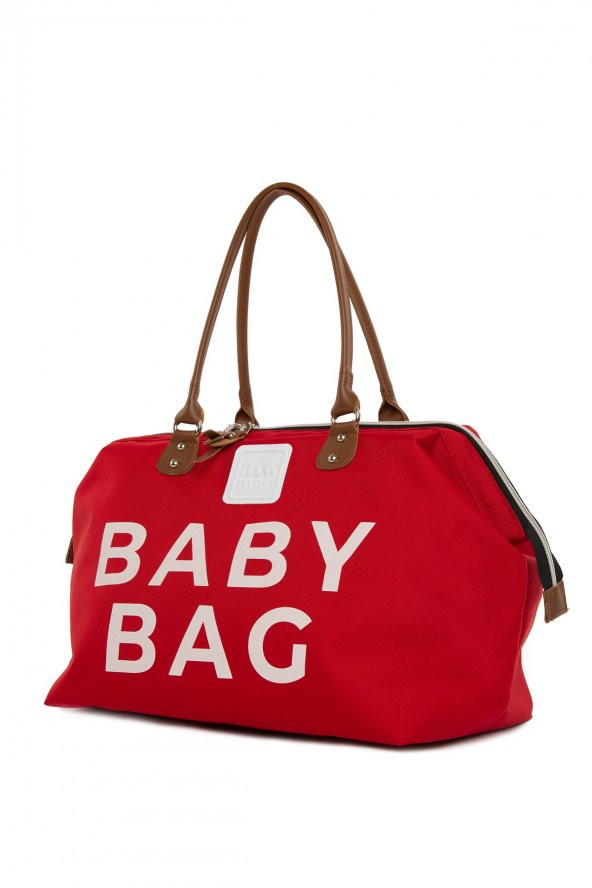 Bagmori Kırmızı Baby Bag Baskılı Bebek Bakım Çantası - 2
