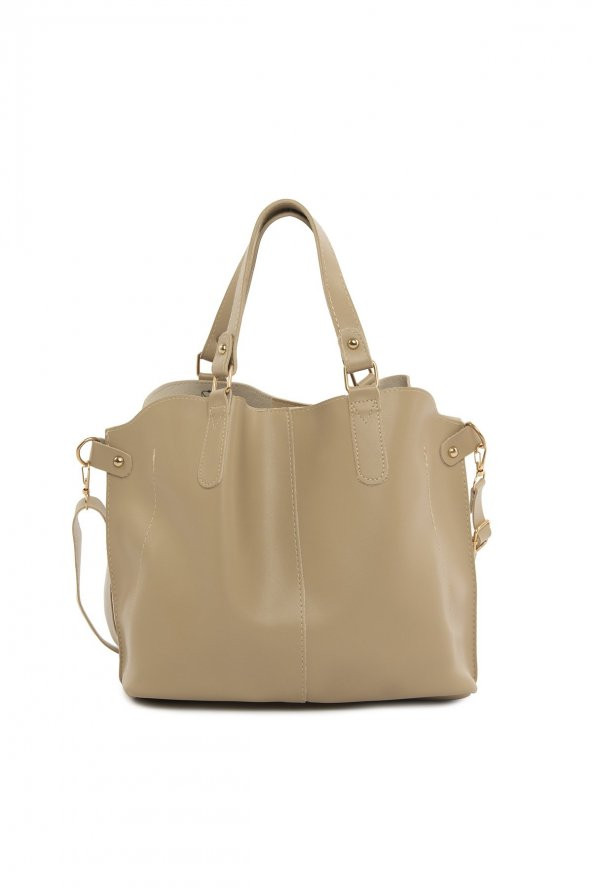 Bagmori Vizon Üç Bölmeli Çıtçıt Detaylı Çanta