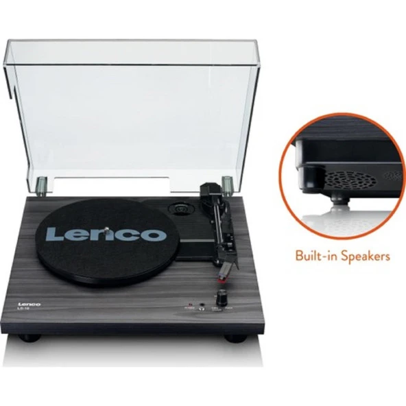 Lenco LS-10 BK Siyah Pikap Plak Çalar - 7