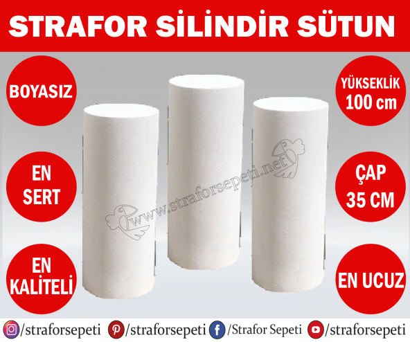 Strafor Sepeti - Strafor Silindir Sütun, Strafor Dekor, Strafor Parti, Strafor Doğum Günü