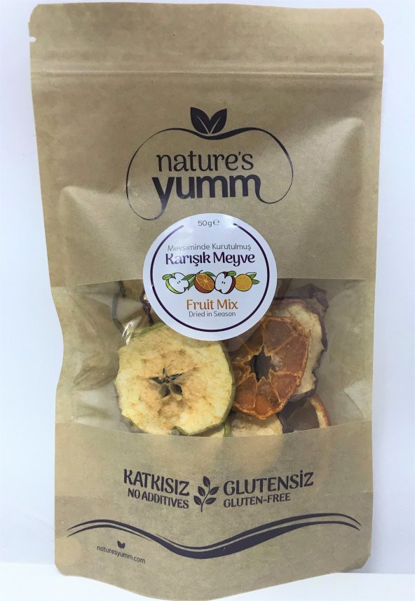 nature's yumm 3'lü Kurutulmuş Karışık Meyve Paketi - Ücretsiz Kargo