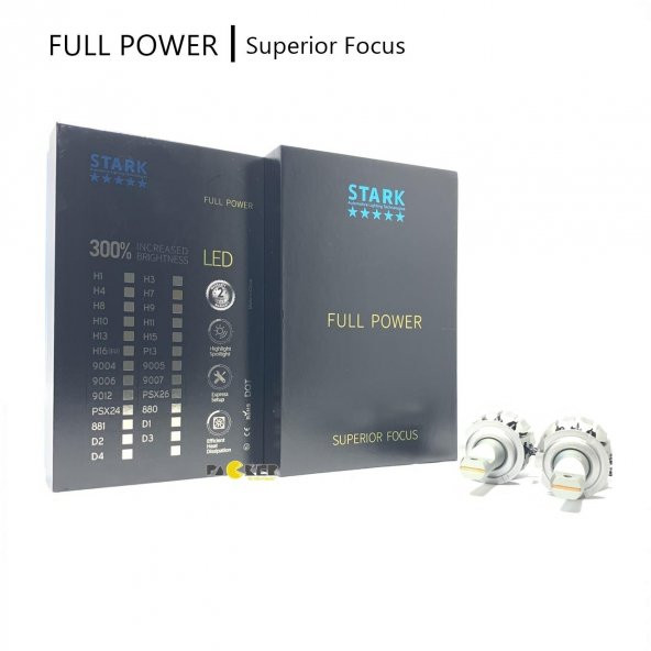 Stark Full Power H7 CSP 9600LM Şimşek Etkili Led Xenon Far Ampulü Focus Özelliği, Mükemmel Odaklama - 3