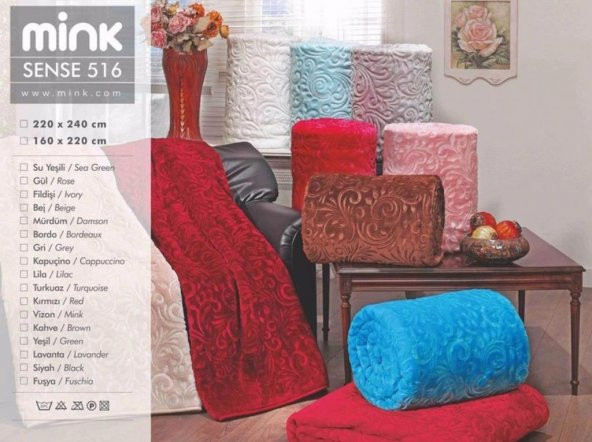Mink Sense Çift Kişilik Battaniye 516 Krem