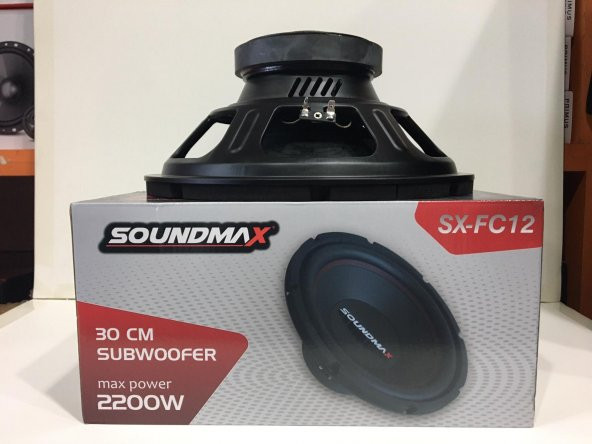 SOUNDMAX SX-FC12 SUBWOOFER KABİNLİ BAS 30 CM 2200 WATT MAXİMUM POWER - 4