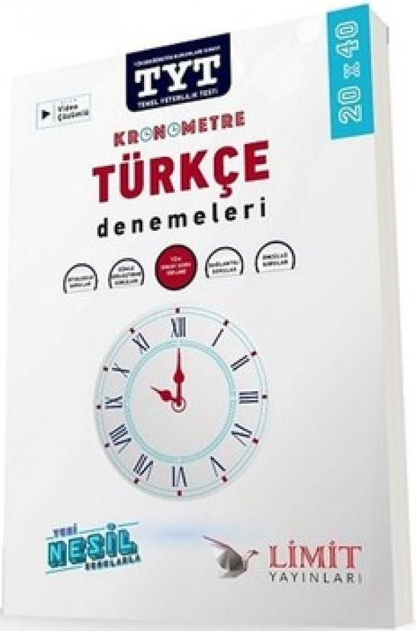 Limit Yayınları Tyt Kronometre Türkçe Denemeleri Son Baskı