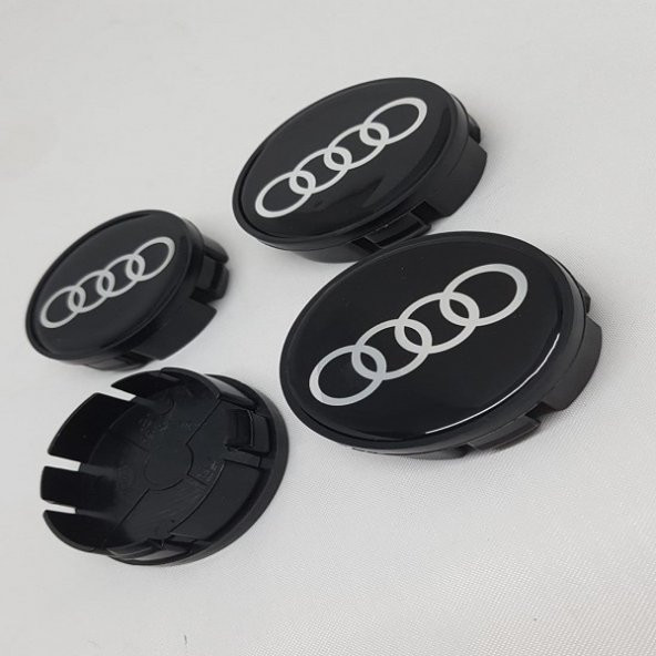 Jant Göbeği Audi 58/55 (55mm Yuva) 4lü Set SİYAH - 2