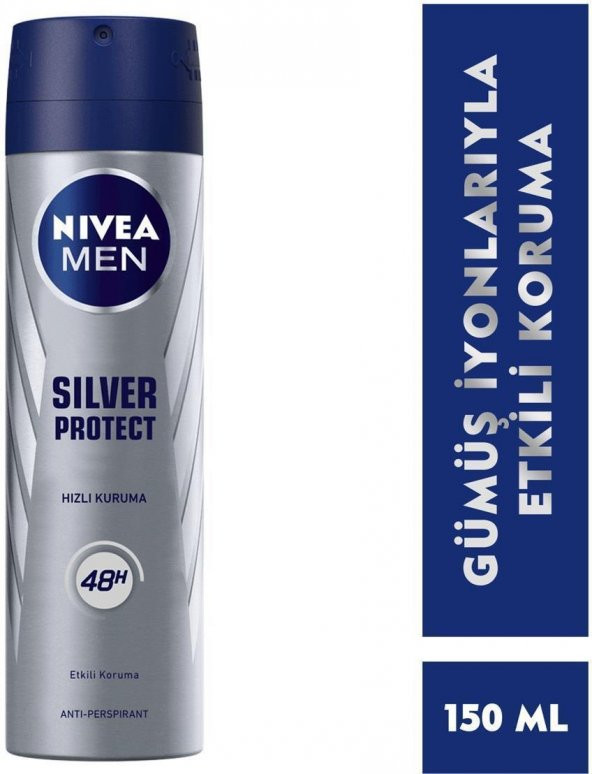 Nıvea Men Deodorant Sılver Protect Erkek Sprey 150 Ml