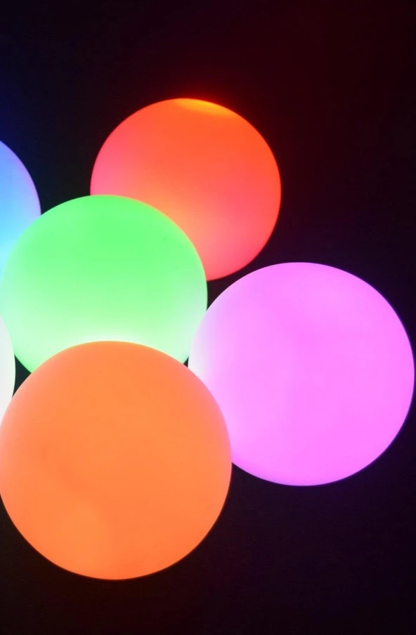 7 Renk Değiştirebilen Led Işıklı Top Şarjlı Kablosuz Aydınlatma - 5