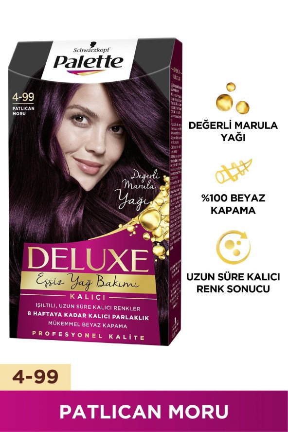 Palette Deluxe Saç Boyası 4-99 Patlıcan Moru