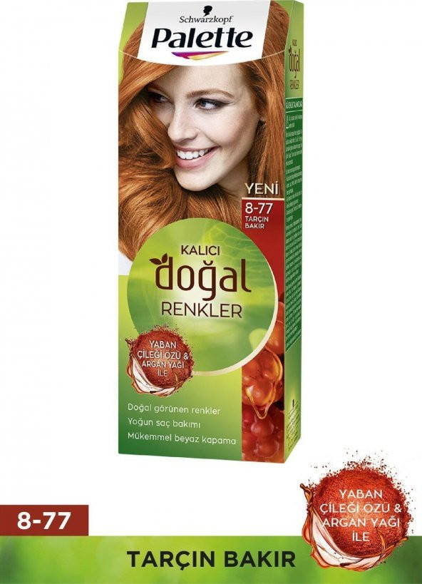 Palette Natural Doğal Renkler Saç Boyası 8-77 Tarçın Bakır