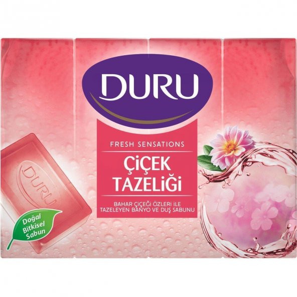 Duru Duş Sabunu Fresh Çiçek Tazeliği 4 Lü 600 Gr