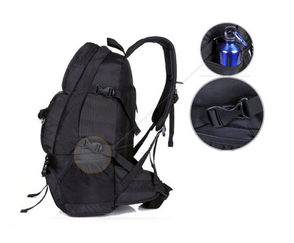 Local Lion Kamp Dağ Seyahat Sırt Çantası Siyah - 3