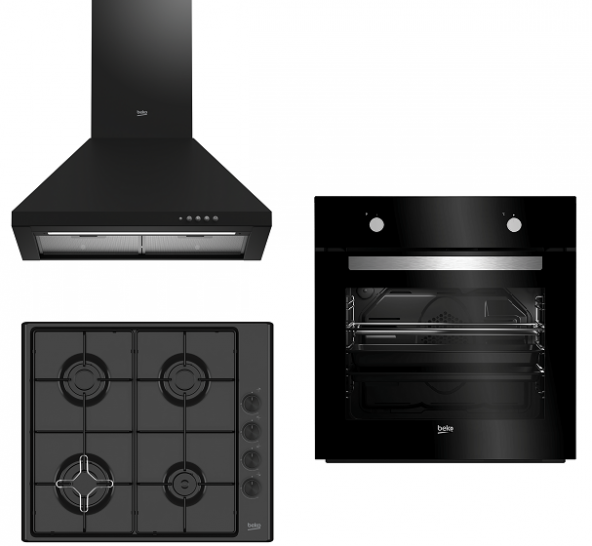 Beko Siyah Metalik Ankastre Set ( ADP61420S - AOMG 64160 DS - AFE 24000 S )