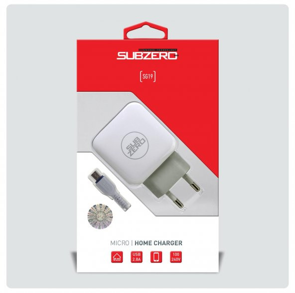 Subzero SG19 5V 2.8A Micro USB Lüx Ev Tipi Şarj Aleti