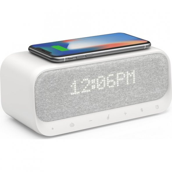 Anker Wakey - Qi Hızlı Kablosuz Şarjlı Bluetooth 5.0 Stereo Hoparlör-Beyaz