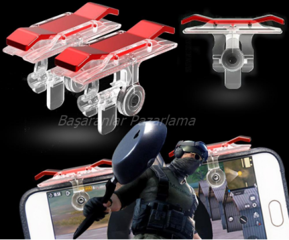PUBG MOBİLE TELEFON TABLET OYUN  ÇİFT ATEŞ TETİK TUŞU KONSOLU KOLU KONSOL APARATI W10 W11 R11 KONTROL DÜĞMESİ ANDROİD APPLE İPAD İOS SAMSUNG GAMEPAD TABLET APARAT ÇİFT İPHONE 5 6 7 8 10 JOYSTİCK BUTONU L1R1 CONTROLLER SETİ ŞOK FİYATLARI FİYATLARI AL - 2