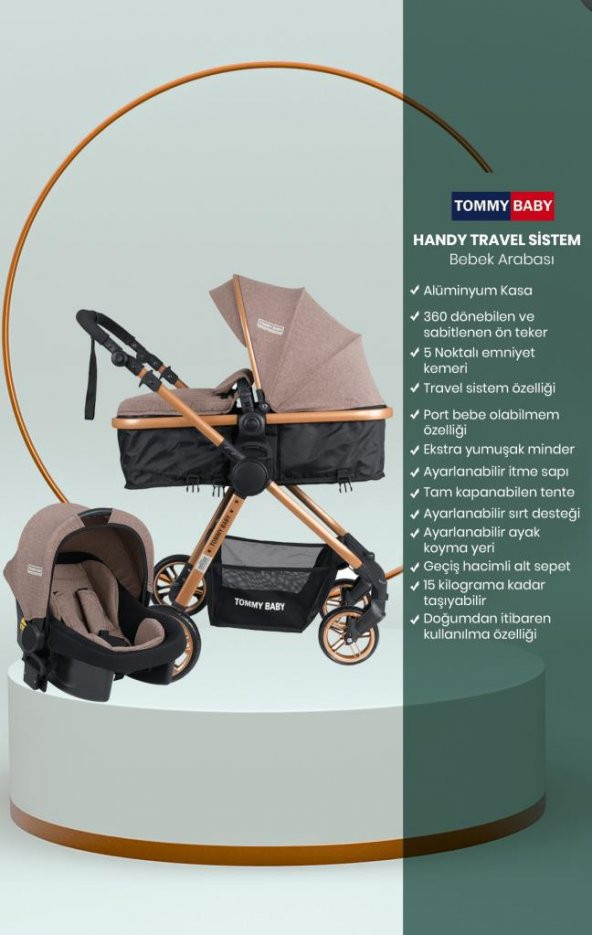 Tommybaby HandyTravel (Seyahat) Sistem Bebek Arabası - 3