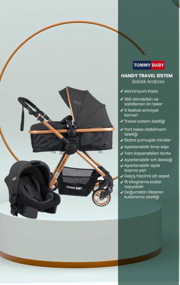 Tommybaby HandyTravel (Seyahat) Sistem Bebek Arabası - 10