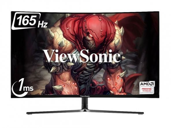 ViewSonic 32 VX3258-PC-MHD 1MS 165HZ 2xHDMI+DP FHD 1800R KAVİSLİ AMD FREESYNC GAMING MONİTÖR
