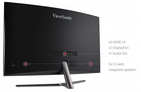 ViewSonic 32 VX3258-PC-MHD 1MS 165HZ 2xHDMI+DP FHD 1800R KAVİSLİ AMD FREESYNC GAMING MONİTÖR - 5