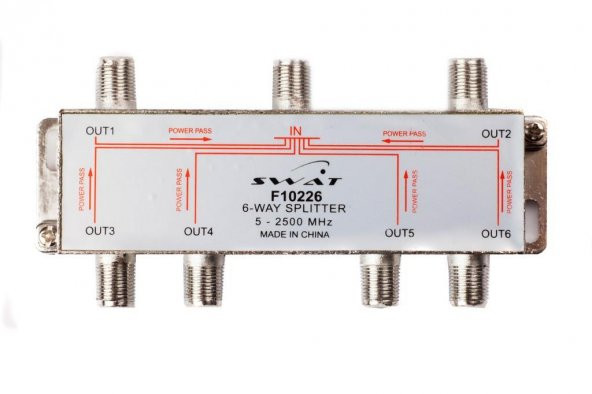 SWAT F10226 1/6 Splitter 5-2500 Mhz