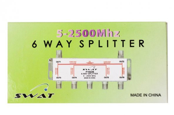 SWAT F10226 1/6 Splitter 5-2500 Mhz - 3