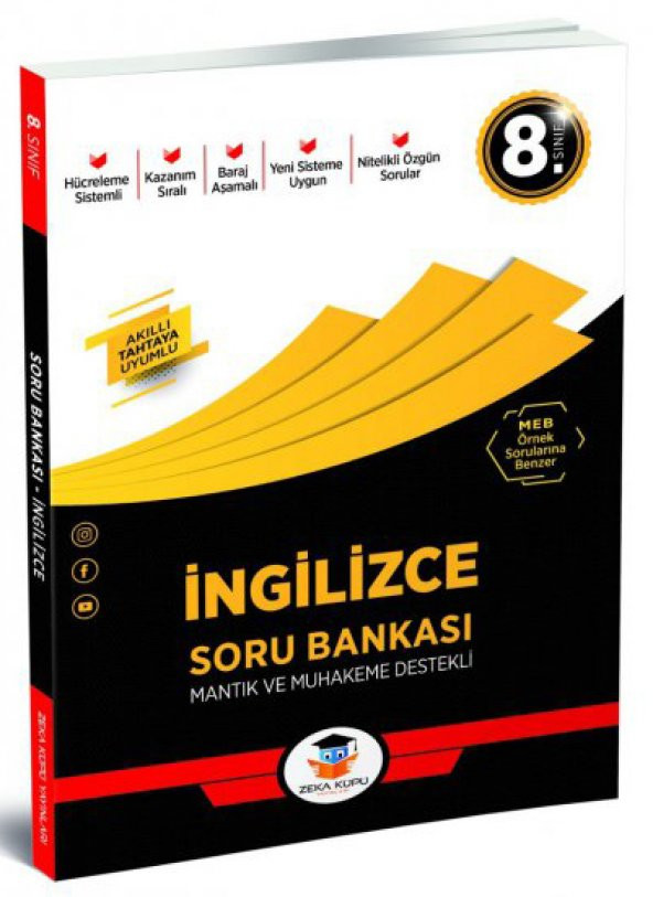 Zeka Küpü Yayınları 8 Sınıf İngilizce Soru Bankası