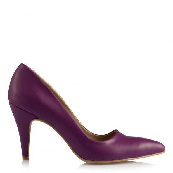 35-36-40 Numara Mor Stiletto Kadın Ayakkabısı - 4