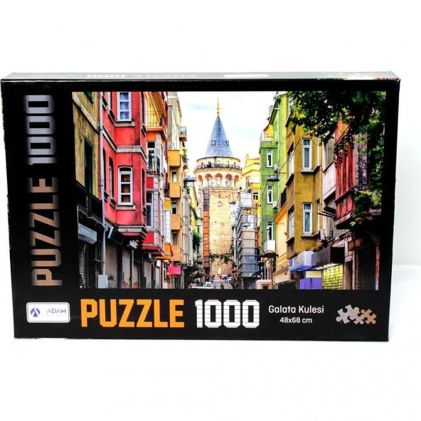 GALATA KULESİ 1000 Parça PUZZLE (Yapıştırıcı HEDİYELİ) (ŞOK FİYAT!!)