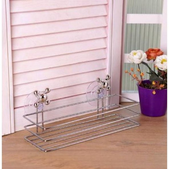Banyo Duş Rafı Vantuzlu Banyo Rafı Vakumlu Banyo Rafı Köşeliği Şa - 3