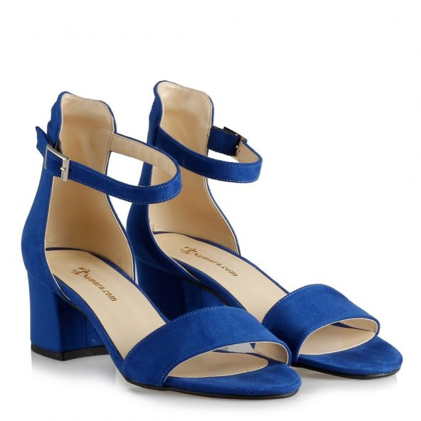 Mavi Sandalet Büyük Numara Kadın Ayakkabısı 41-42-43-44 Numara