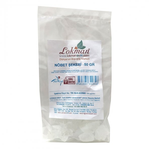 Doğal Nöbet Şekeri 50 Gr Paket - 6
