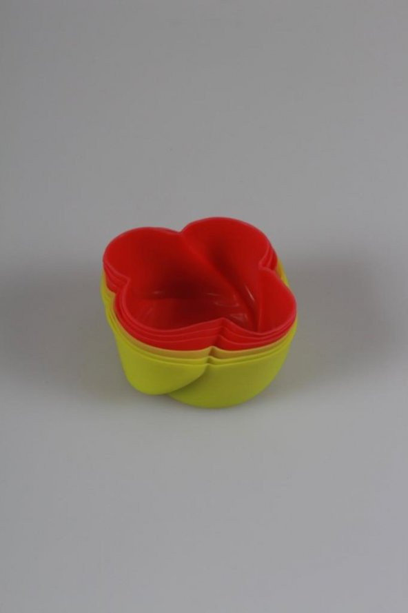 Silikon Kek Kalıbı Gül Desenli 6Lı - 3