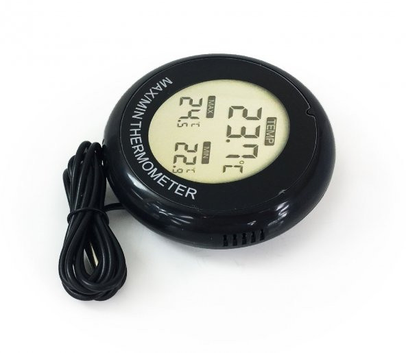 AEK-Tech Min Max Dijital Buzdolabı Termometresi Siyah - 2