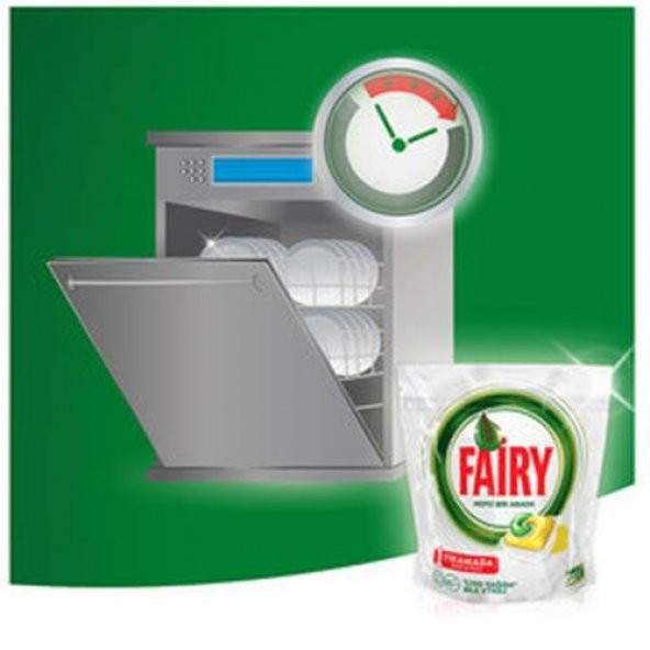 Fairy Hepsi Bir Arada 84 Yıkama Limon Kokulu Table - 2