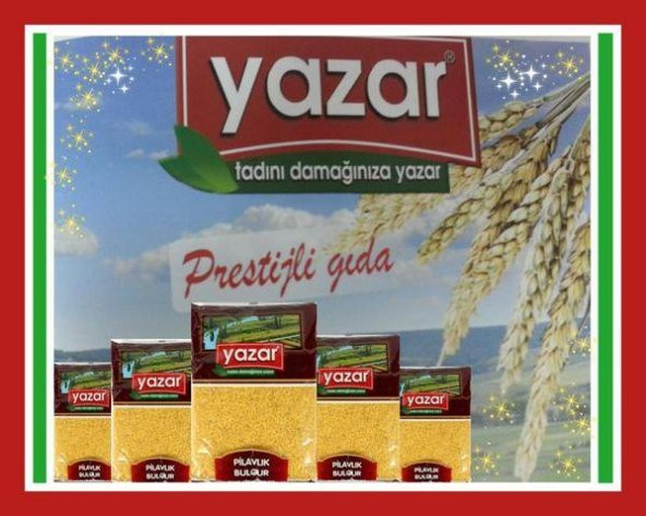 Yazar BAKLİYAT-Osmancık Pirinç 2Kg-Kırmızı Mercimek 2Kg-Pilavlık Bulgur - 2