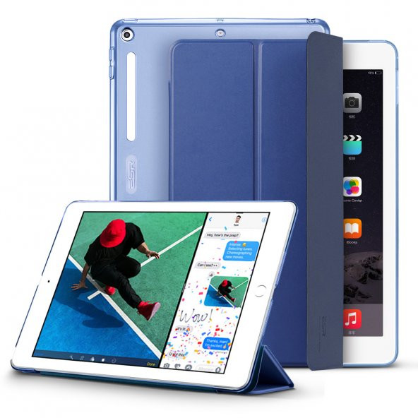 iPad 2017/2018 Kılıf, ESR Yippee Plus Pencil Case,Blue