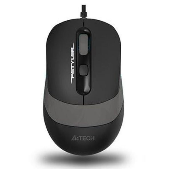 A4 TECH FM10 USB 1600dpi Kablolu Optic Siyah/Gri Mouse