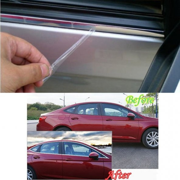 Krom Çıta Parlak Yapısmalı Serit Nikelajlı Çıta (Genişlik : 12mm) - 3