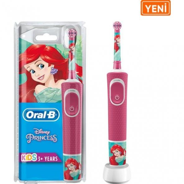 Oral-B D100 Çocuklar İçin Şarj Edilebilir Diş Fırçası Princess Özel Seri
