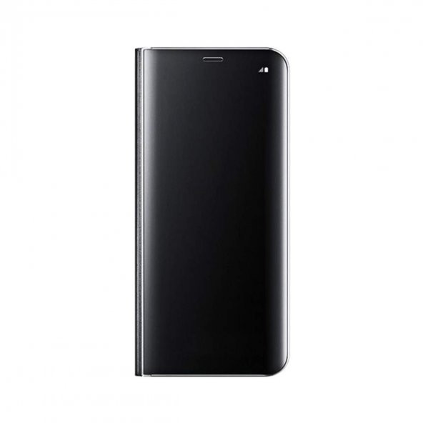 Huawei Y7 2019 Aynalı kapaklı Slim Cover-Siyah