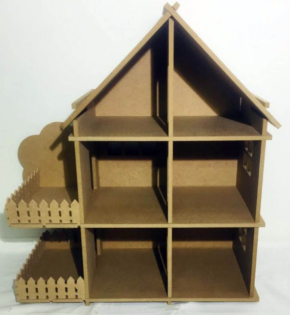 AHŞAP OYUN EVİ BARBİE EVİ - 2