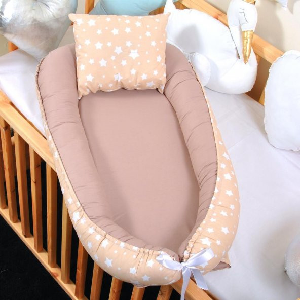 Babynest Bebek Beşikleri Yatağı Anne Yanı Baby Nest Kahve KYK128