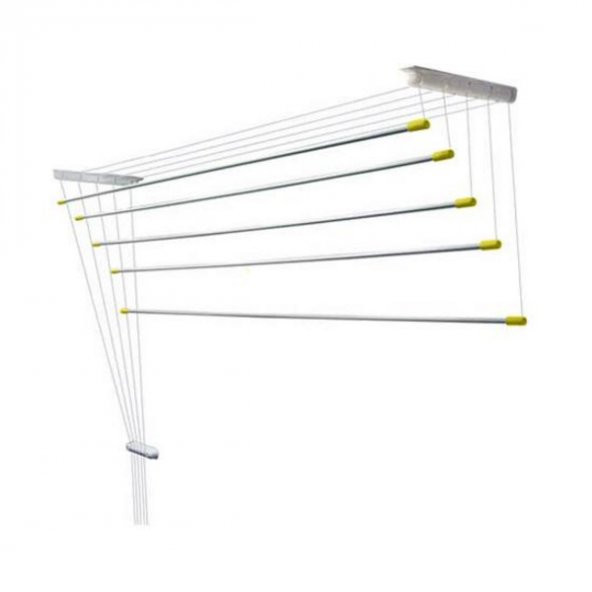 7 Çubuklu 150 Cm Çukurova Asansörlü Çamaşır Kurutma Askısı - 2