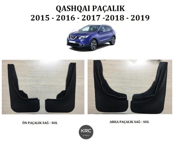 NISSAN QASHQAI ÖN ARKA PAÇALIK TOZLUK TAKIMI 2015 - 2021