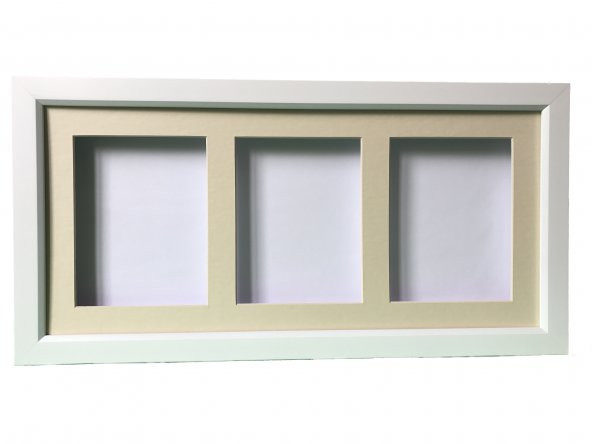 Beyaz 3 bölmeli çerçeve - 5